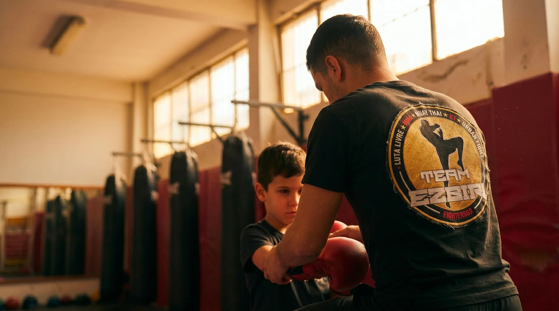 Cours de boxe pour enfants a Lyon Villeurbanne chez Team Ezbiri