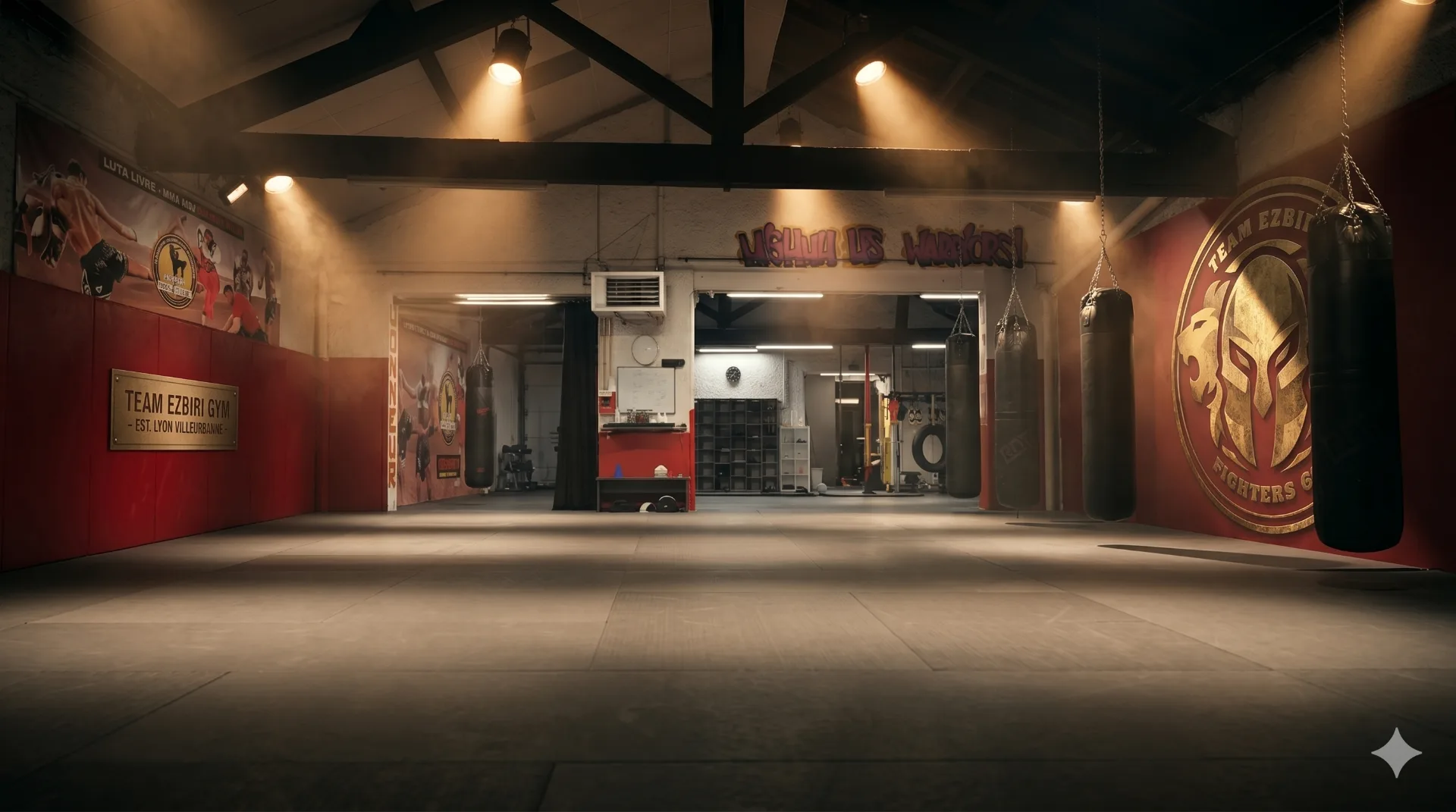 Salle de boxe Team Ezbiri à Lyon Villeurbanne, 500m² dédiés aux sports de combat