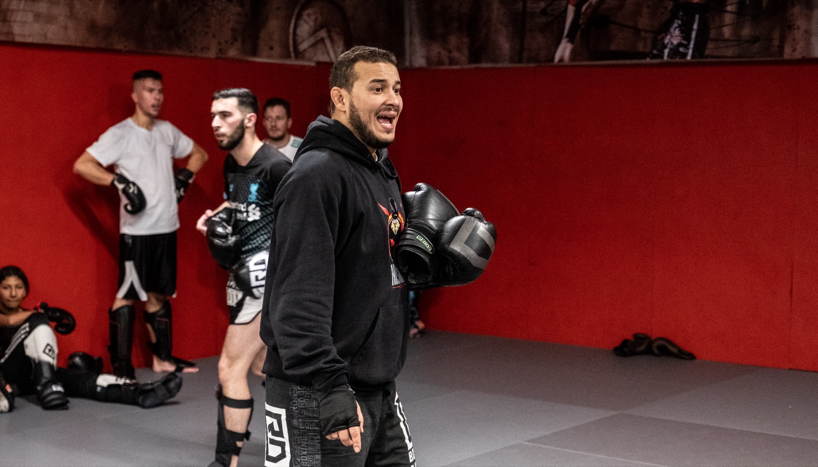 Fouad Ezbiri à l'entraînement, seul